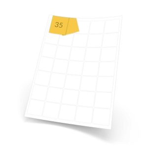 Square Labels 35 Per Sheet (37 x 37mm)