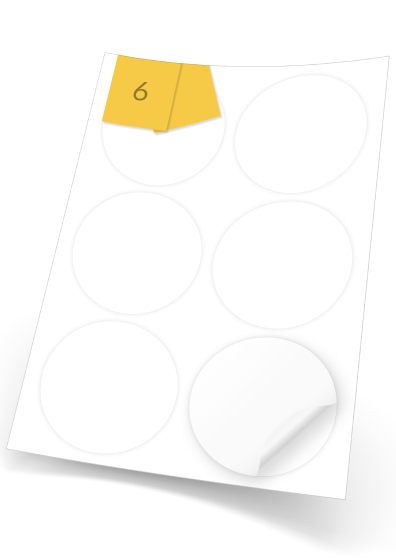 Round Removable Labels (88mm Diameter)