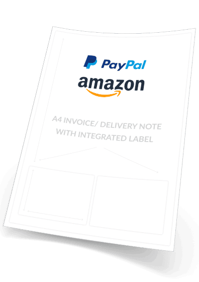 AMAZON Integrated Invoice, Address Labels & Packing Slip 500 sheets